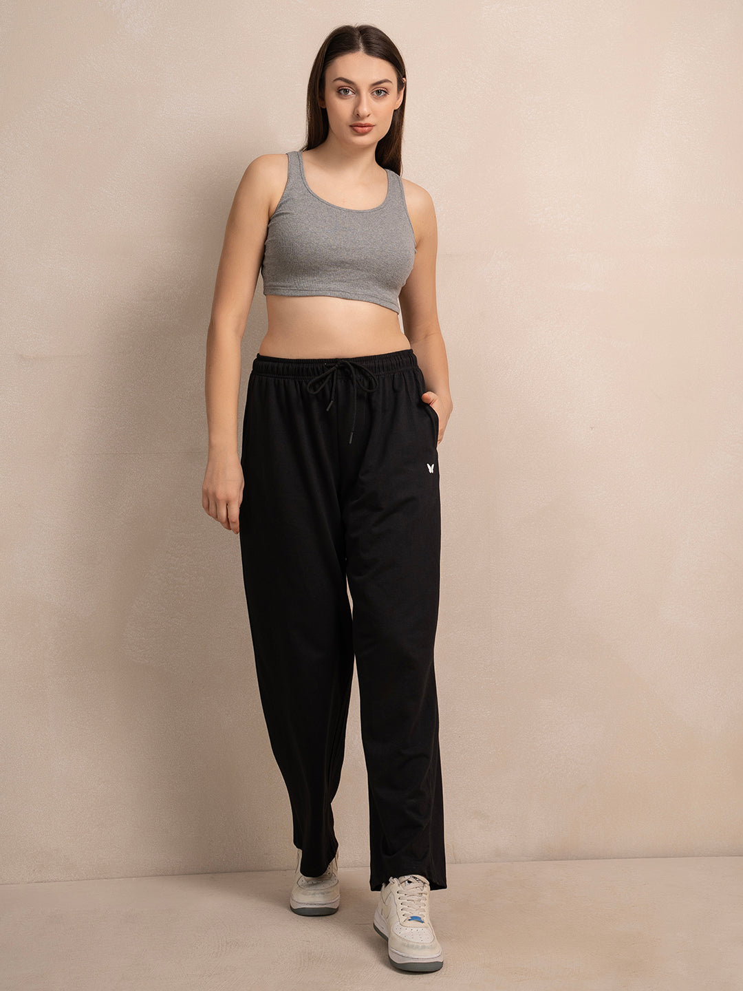 Women’s Black Chill-Fit Baggy Track