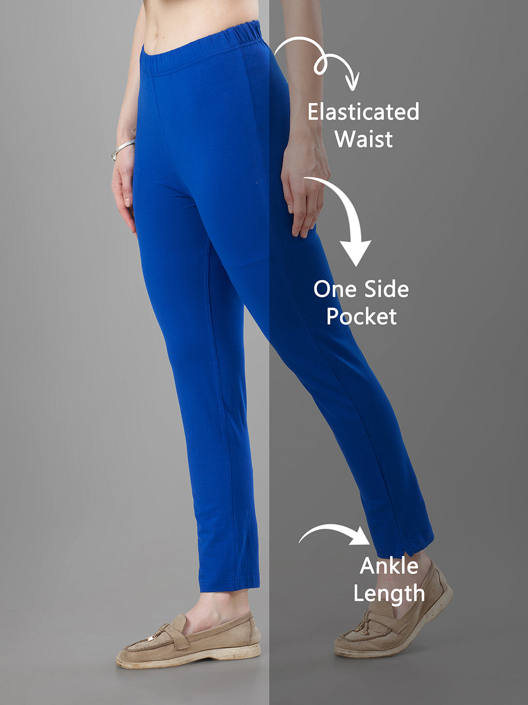 Blue Straight Pants for Kurtis | Tittli