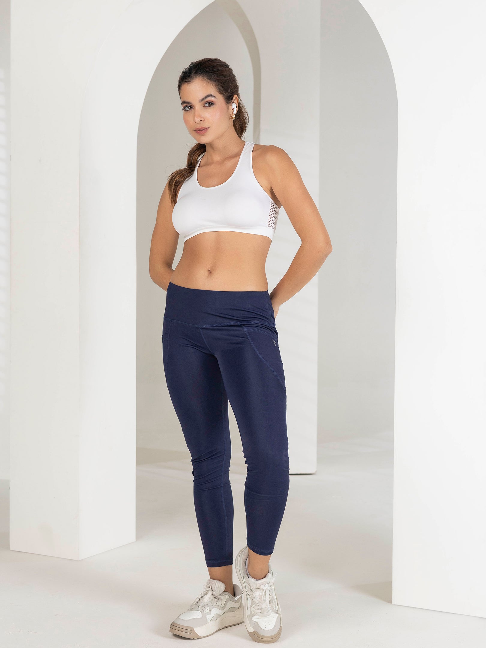 Buy Gym Tights For Women Online | Comfort & Style | Tittli (Navy Blue)