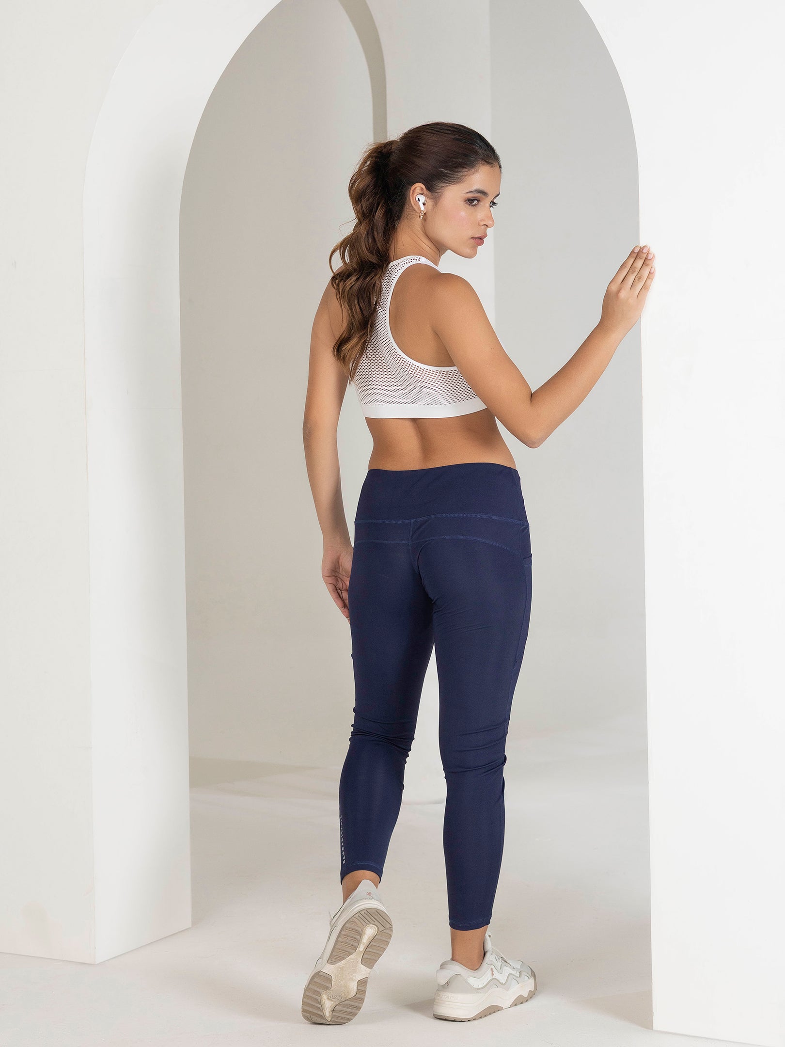 Buy Gym Tights For Women Online | Comfort & Style | Tittli (Navy Blue)