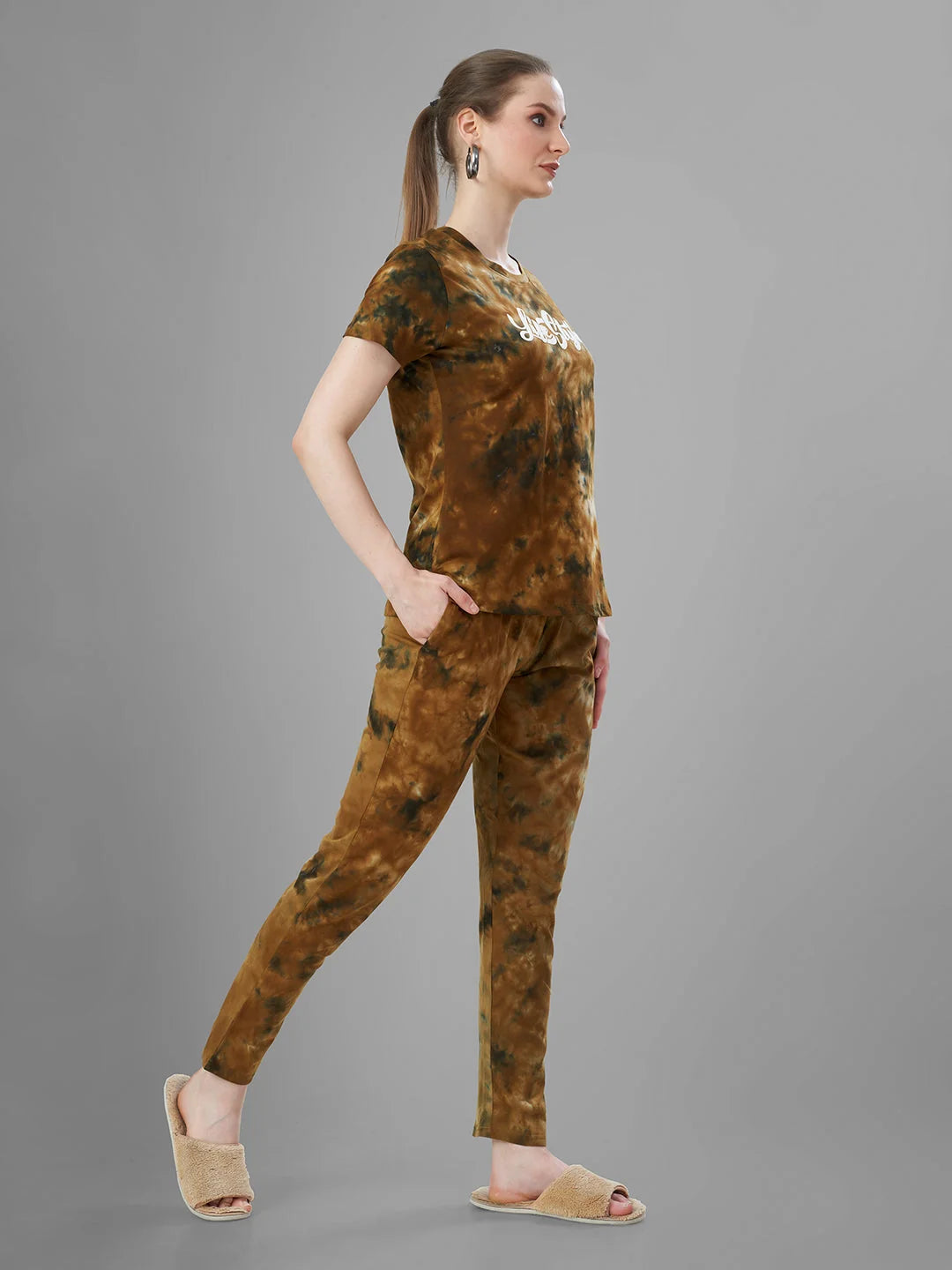 Copper night pajama suits for women india