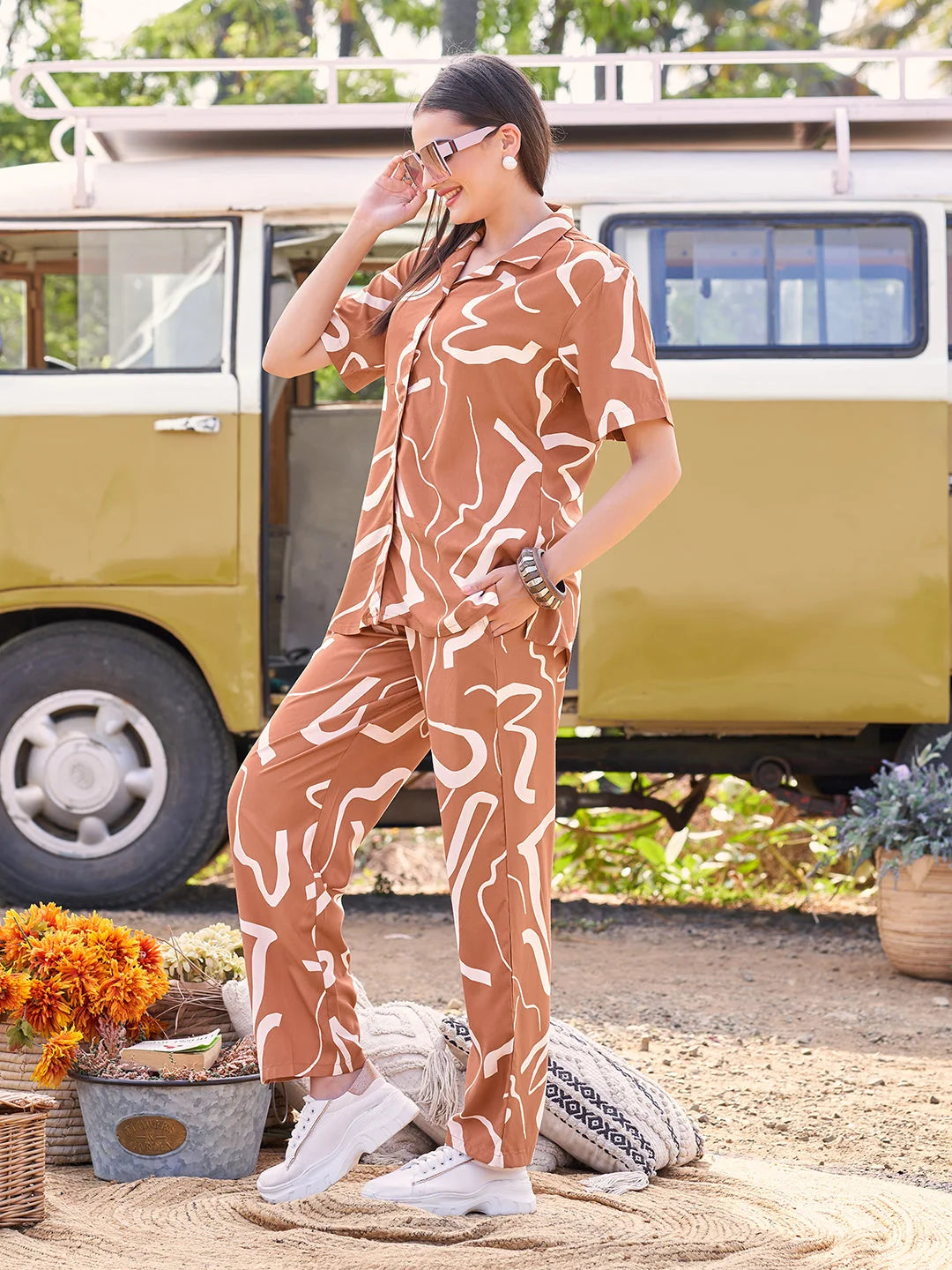 Rust ladies night suit tittli