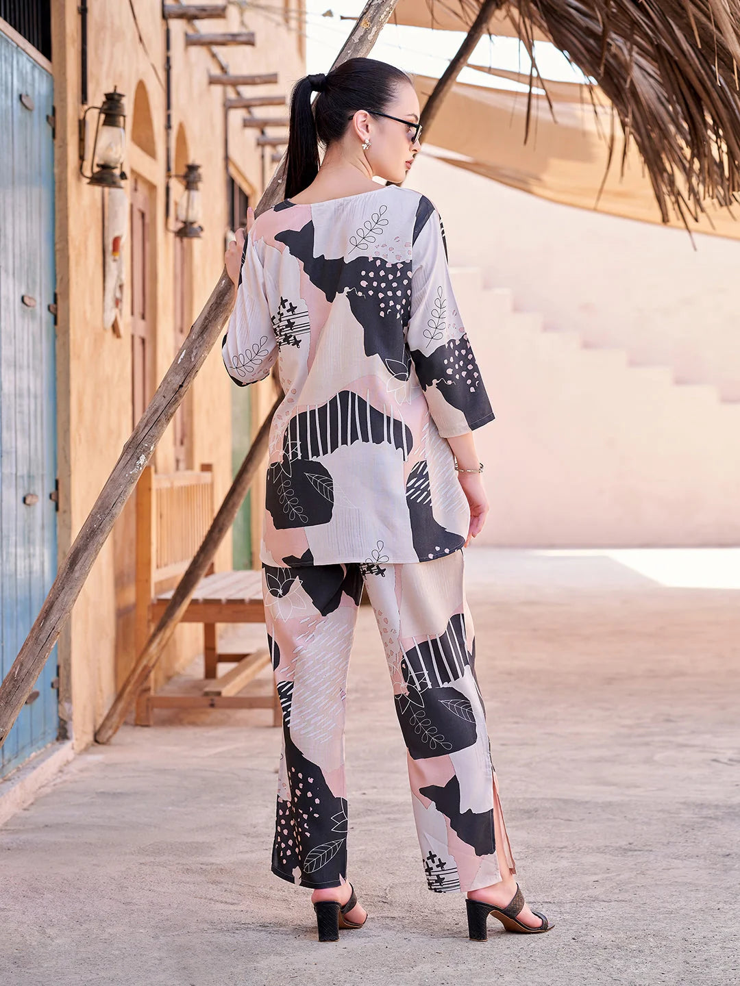 Skin casual Co Ord Sets Dresses back view