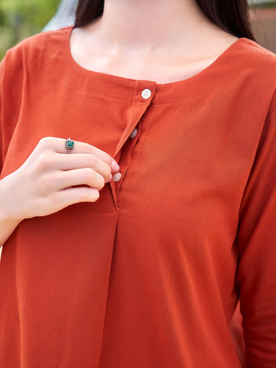 casual co ord set for women in Rust Online closer look