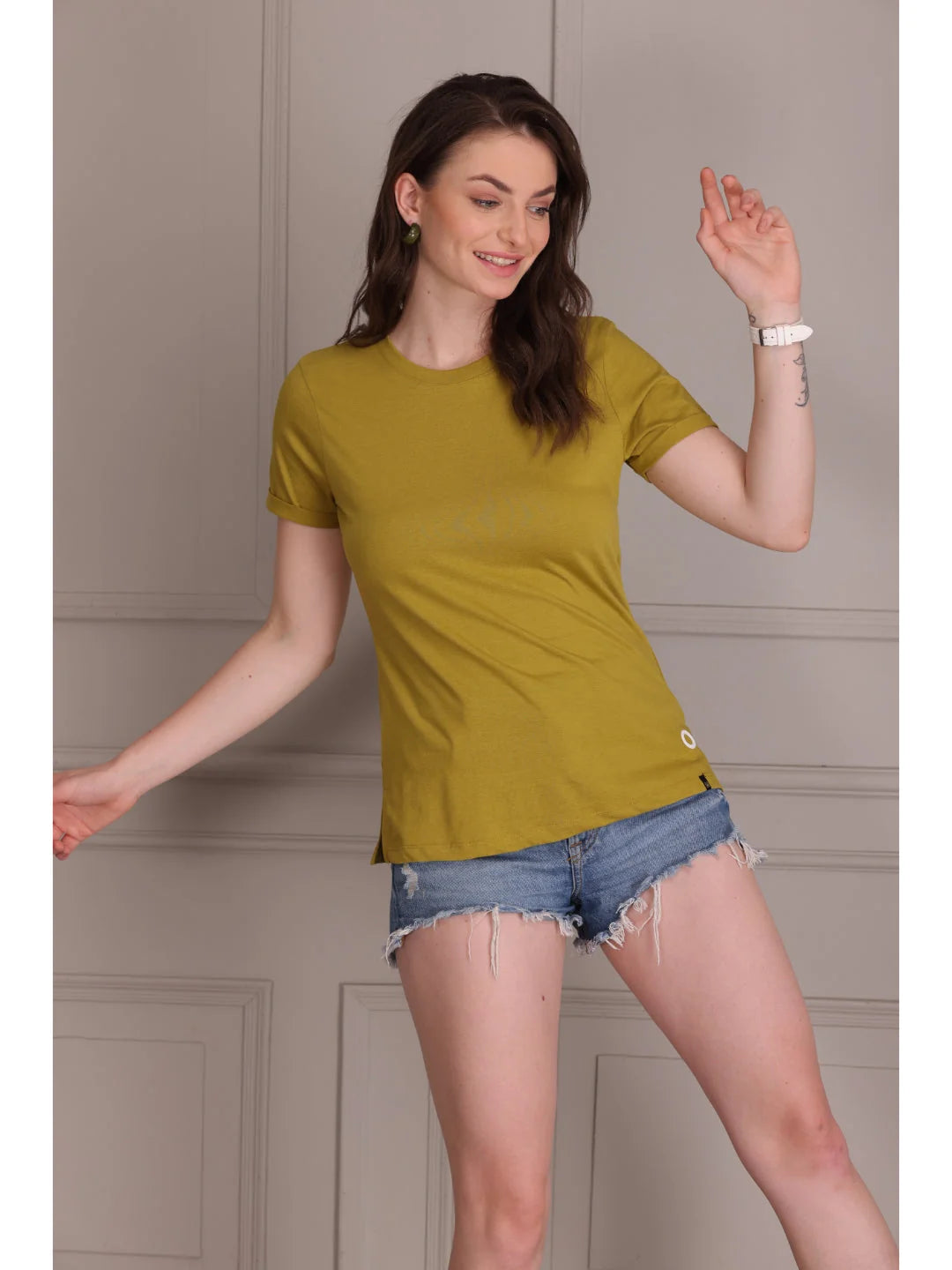 Liril plain t shirts for women in India
