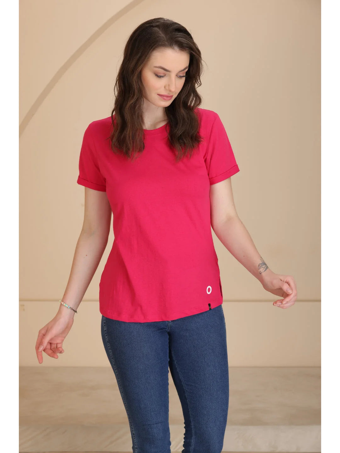 Rani plain t shirts for women in India Tittli
