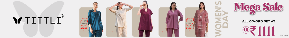 TITTLI Women’s Day Special – Biggest Sale Ever | Premium Co-Ord Sets @ ₹1111