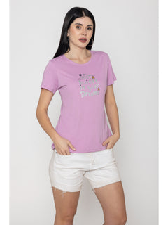 Short Sleeve T-Shirt For Women (Pink)