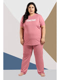 Plus Size Night Suit (Rose)