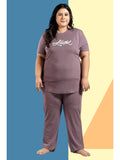 Plus Size Night Suit (D. Purple)