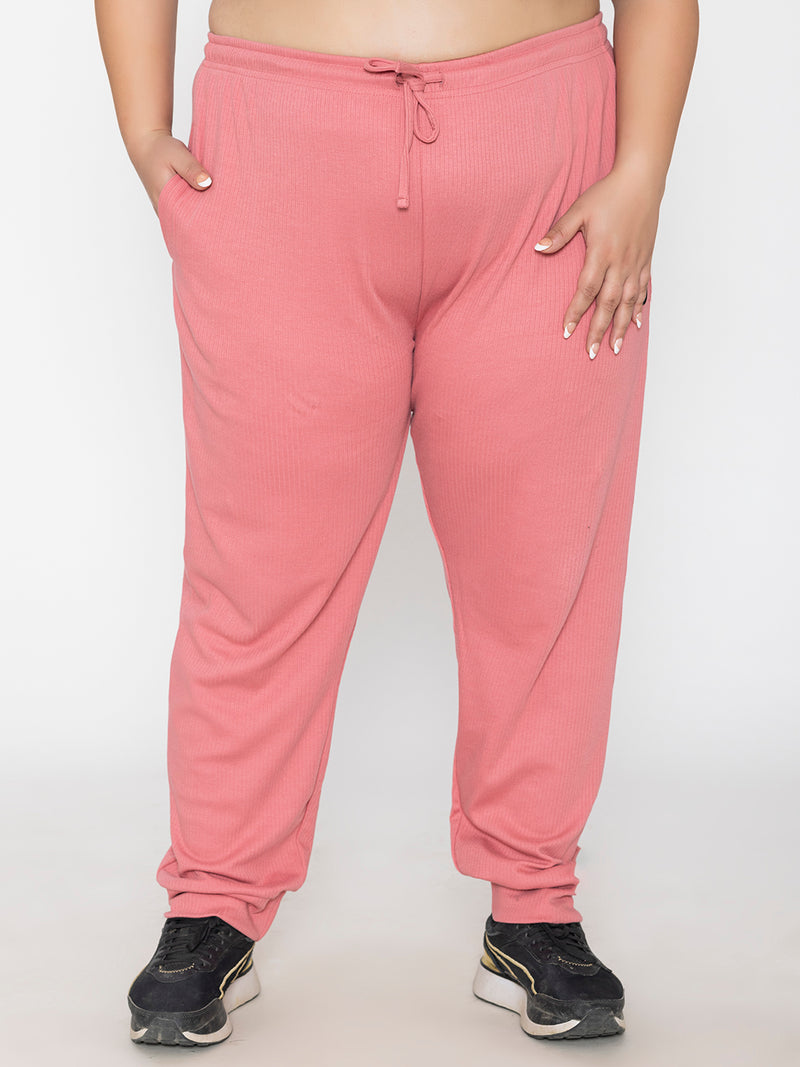 Rose Plus Size Joggers for Women