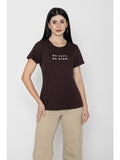 Short Sleeve T-Shirt For Women (Coffee)