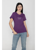 Short Sleeve T-Shirt For Women (Violet)