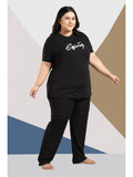 Plus Size Night Suit (Black)