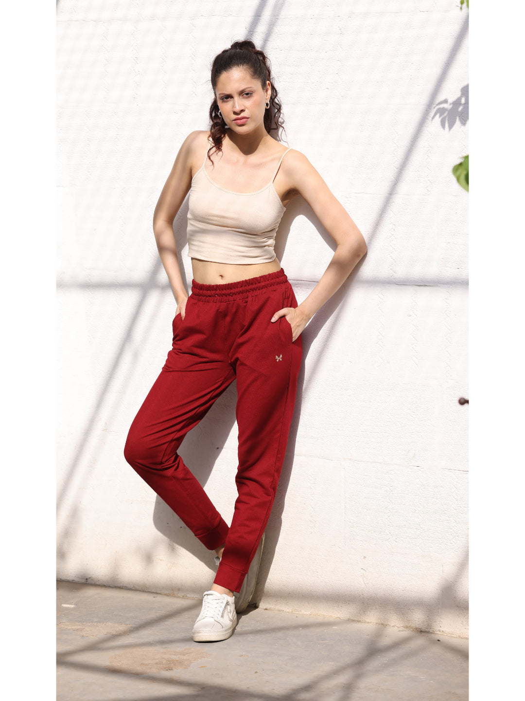 Maroon Everyday Comfort Joggers for Women
