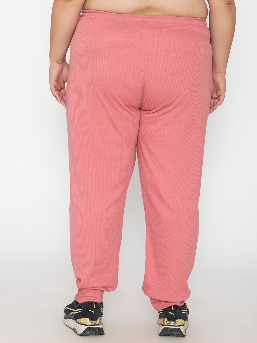Rose Plus Size Joggers for Women- back view