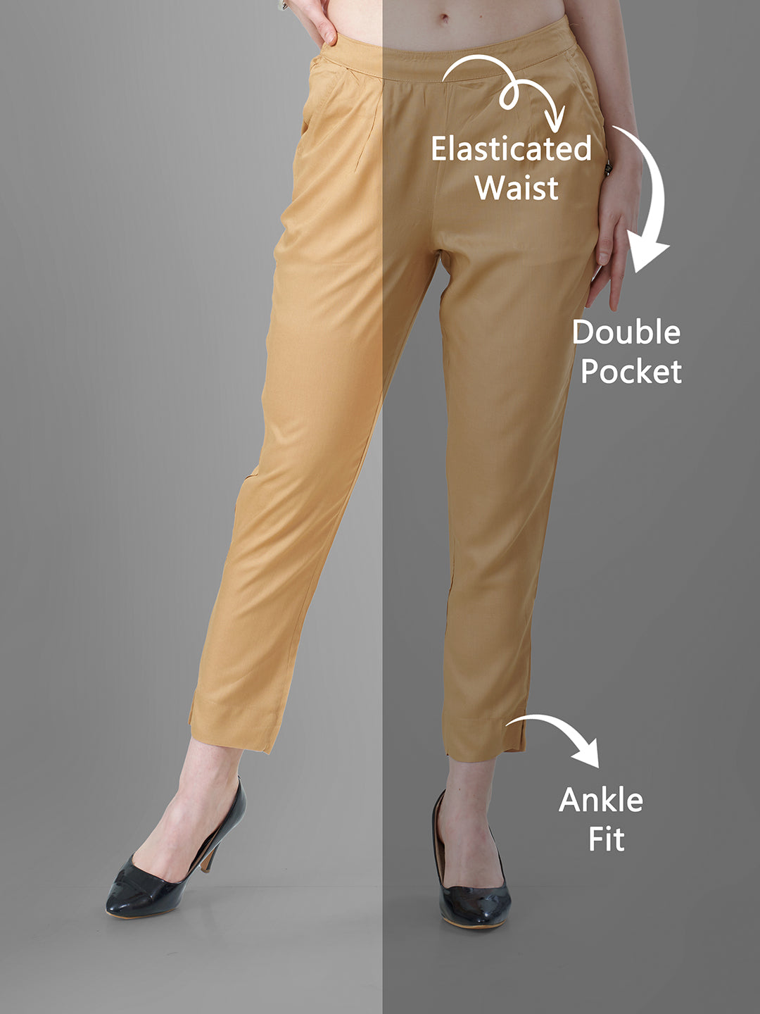 D. Skin Trendy straight Kurti Pants for Women shop now