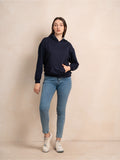 Women’s Navy Blue Chill-Fit Oversized Hoodie