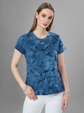 Tie & Dye T-Shirts For Women (Airforce)