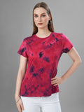 Tie & Dye T-Shirts For Women (D. Red)