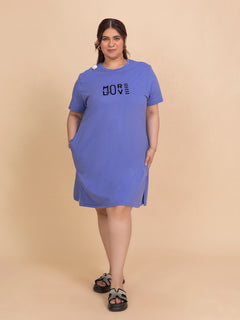 Everyday Comfort Plus Size Long T-Shirt (Lilac)