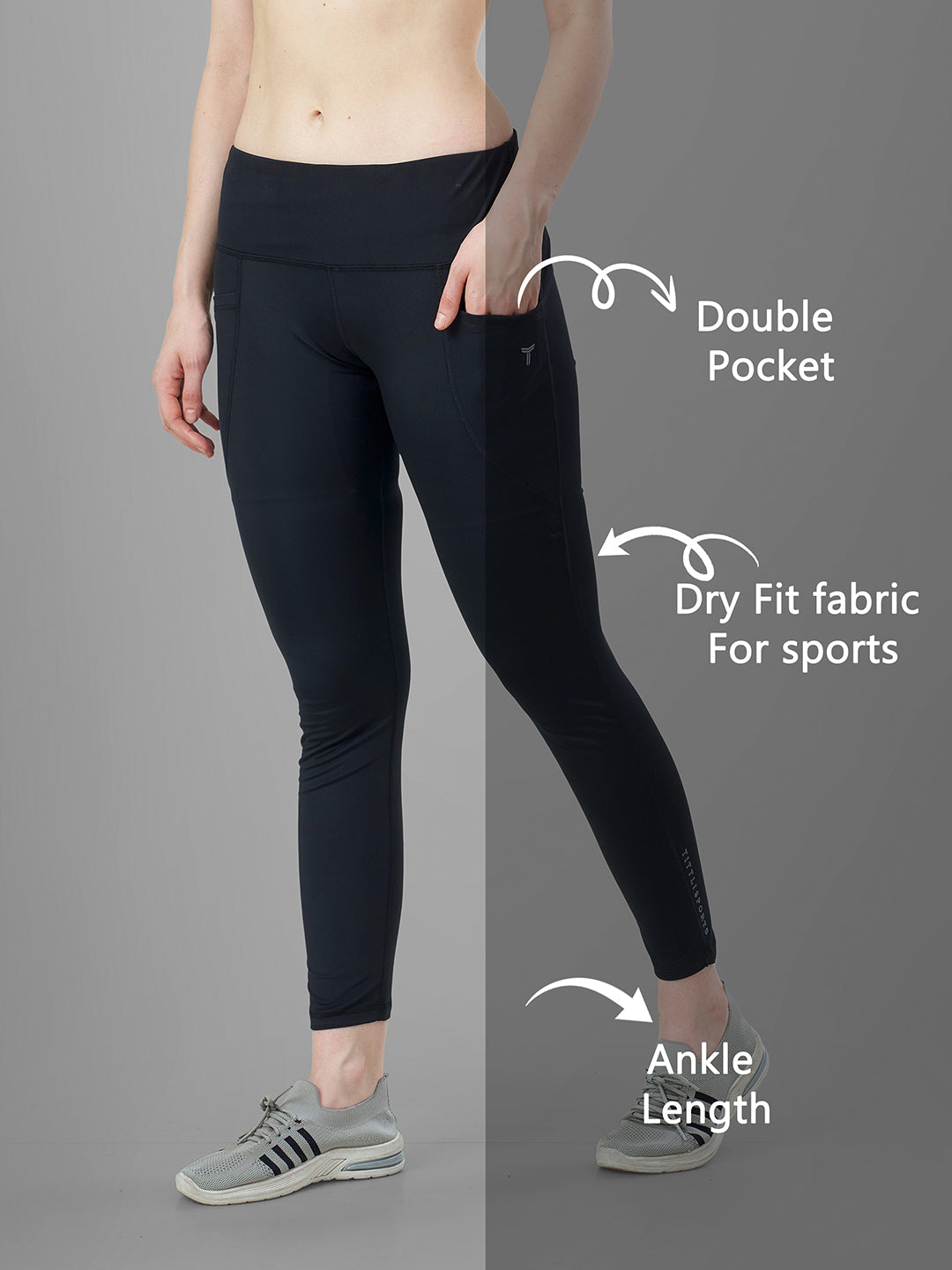 Black Gym Tights for Women Online| sho now