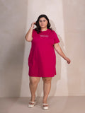 Women's Plus Size Knee Length T-Shirt (D. Rani)