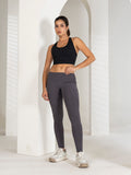 Buy Gym Tights For Women Online | Comfort & Style | Tittli (D. Grey)
