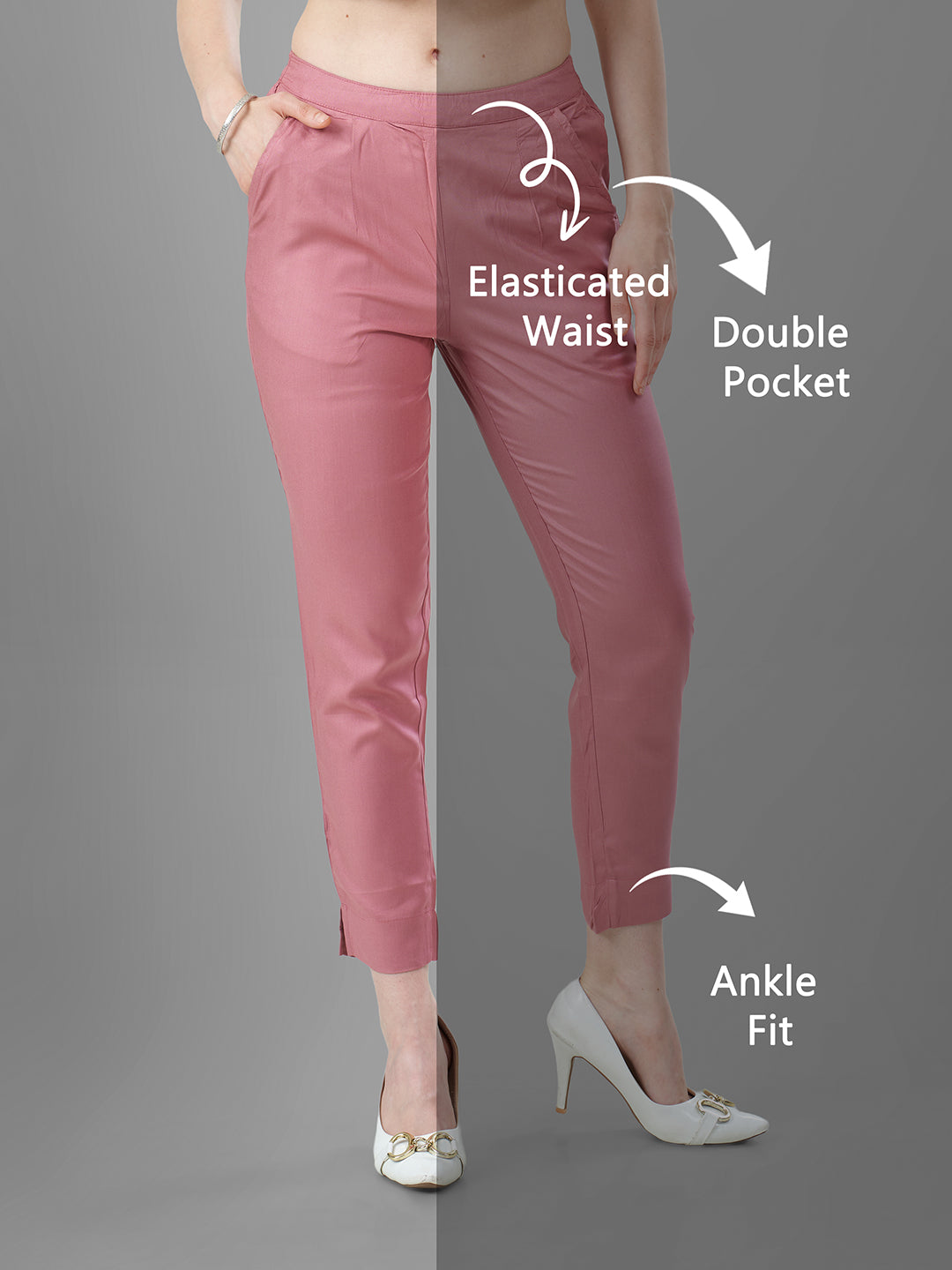 Trendy straight Kurti Pants for Women in  Carrot online 