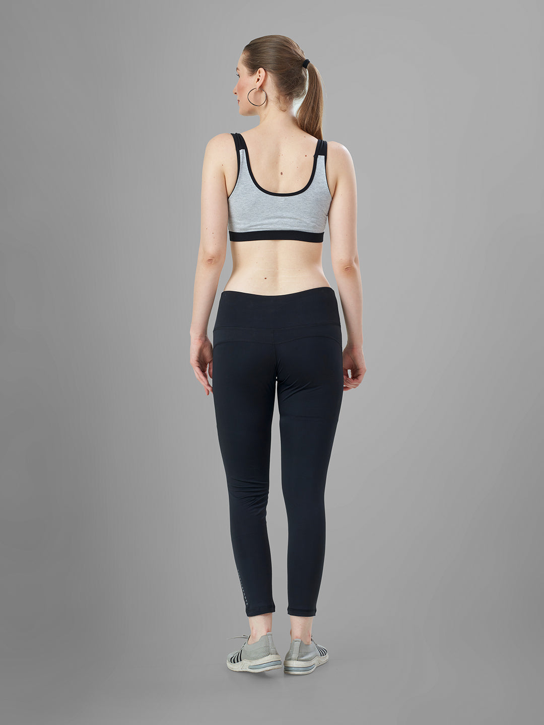 Black Gym Tights for Women Online back view