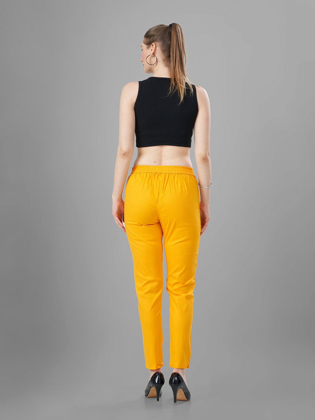 Buy Casual Pants for Women in Mango back view
