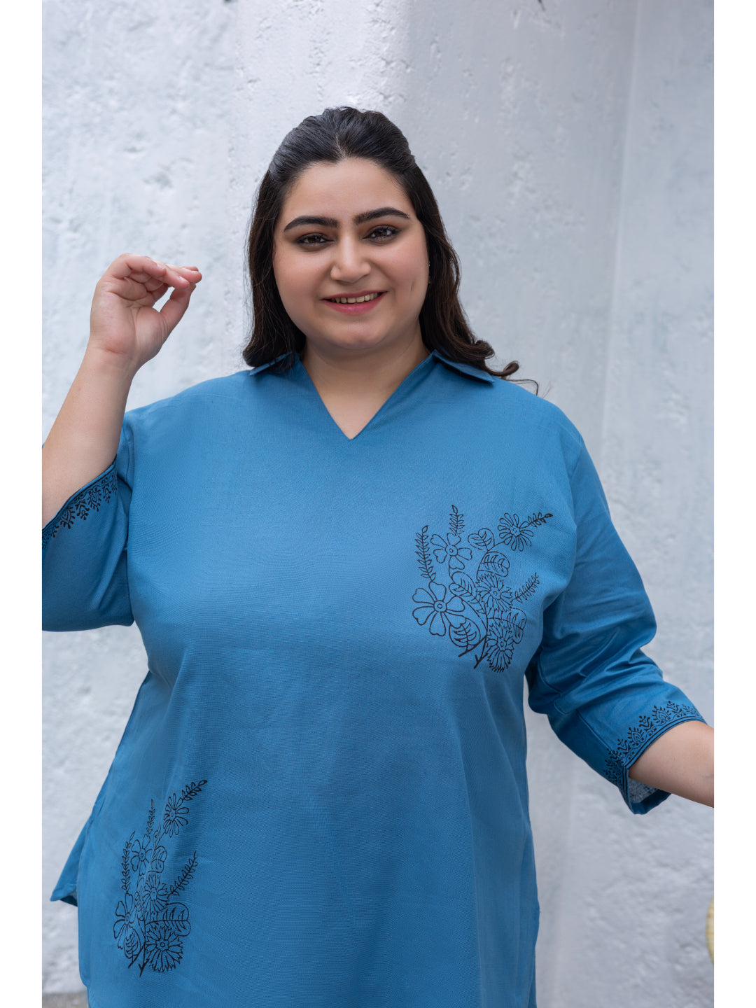 Cotton Flex Tunic & Trouser Co-Ord Set