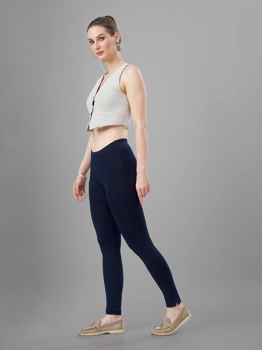 Navy Blue Straight Pants for Kurtis