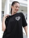 Back Printed Oversized T-shirts (Black)