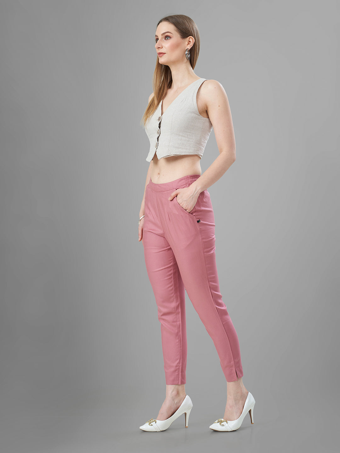 Carrot Trendy straight Kurti Pants for Women