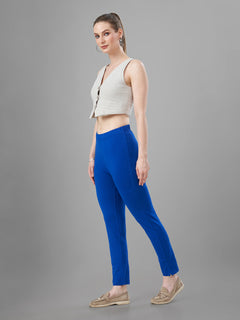 Straight Pants For Kurtis (Blue)