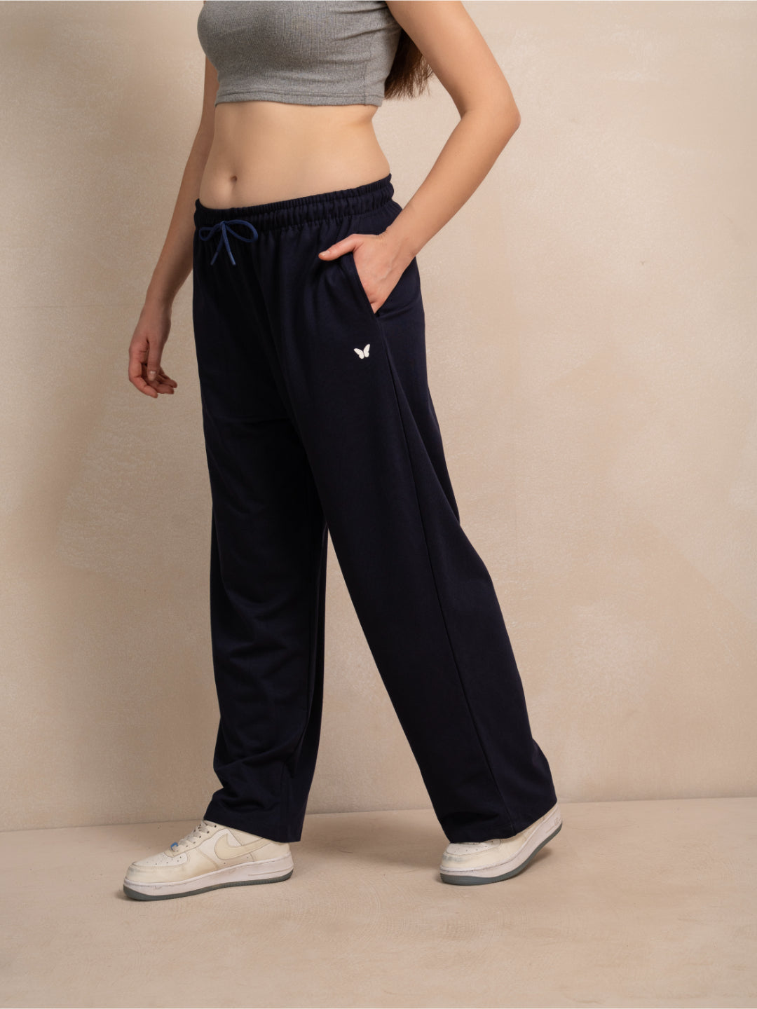Women’s Navy Blue Chill-Fit Baggy Track