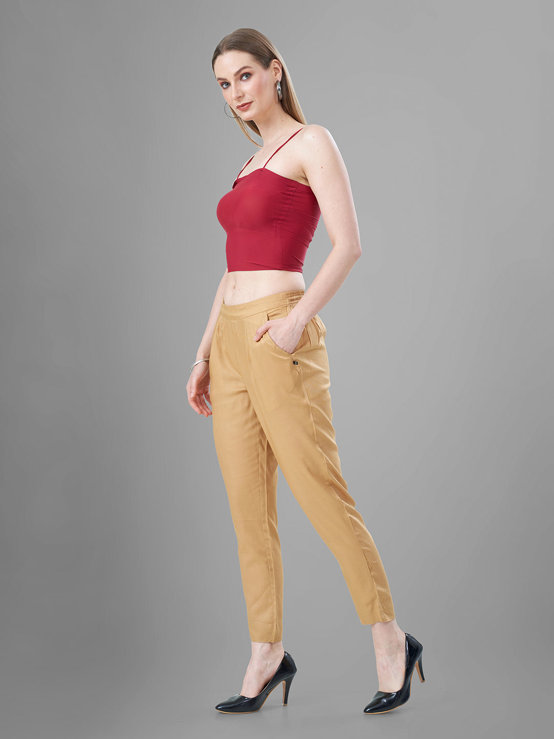 D. Skin Trendy straight Kurti Pants for Women