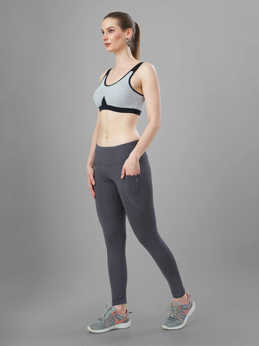 Grey Gym Tights for Women Online