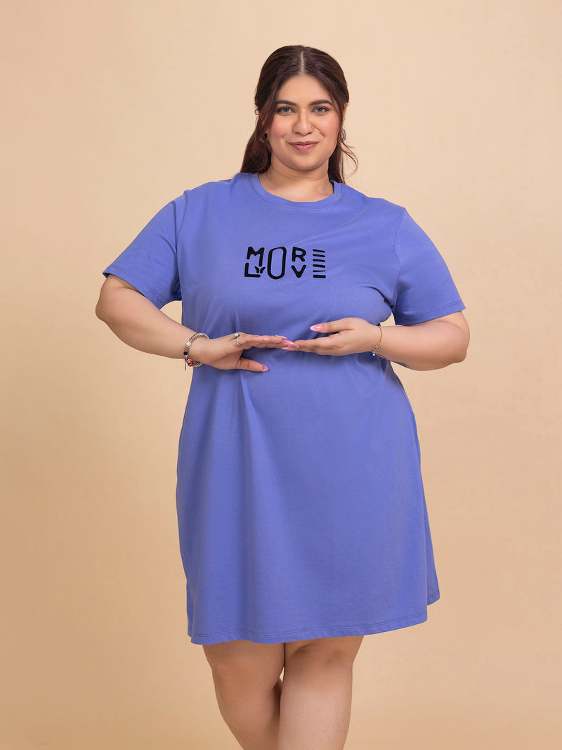 Everyday Comfort Plus Size Long T-Shirt (Lilac)
