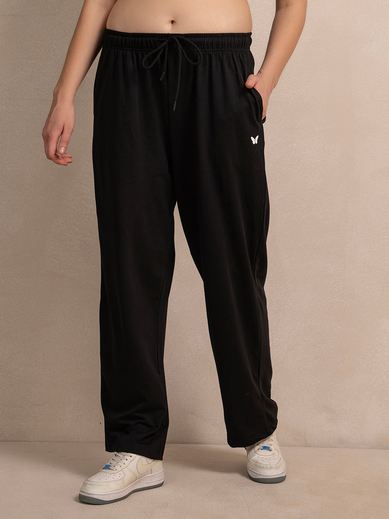 Women’s Black Chill-Fit Baggy Track