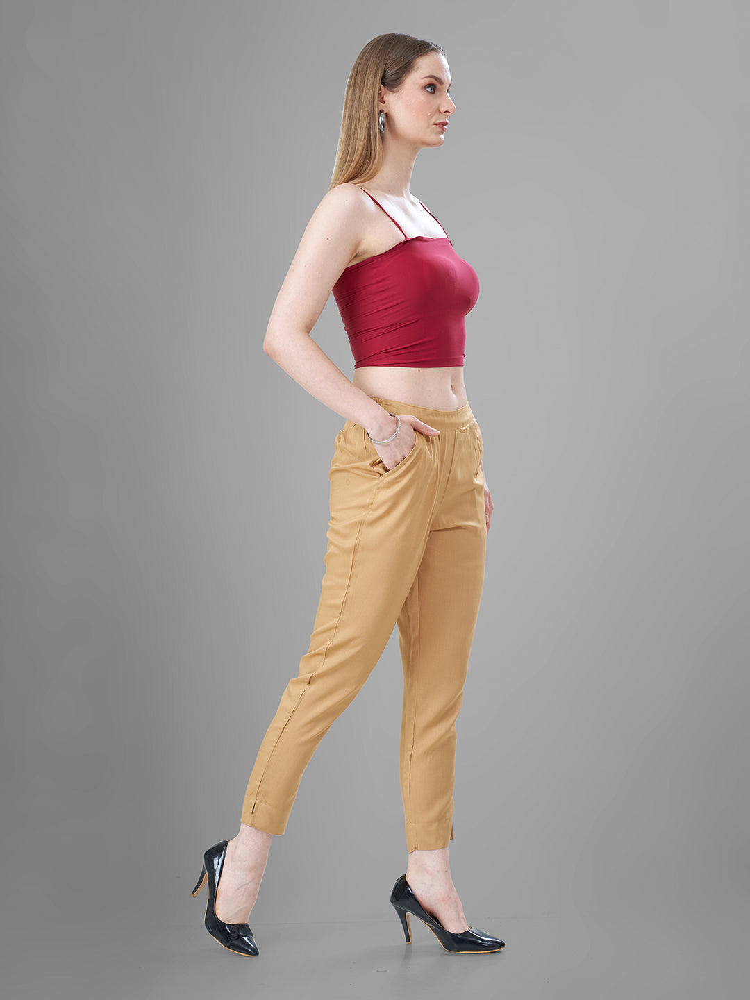 Trendy straight Kurti Pants for Women D. Skin online