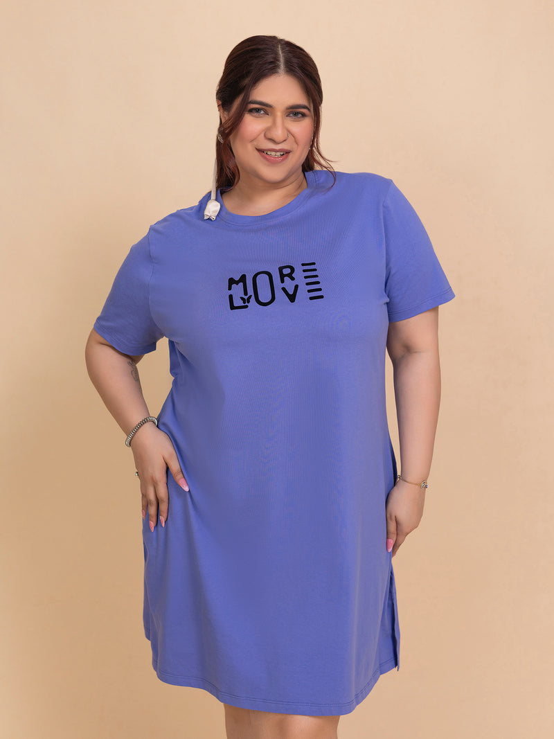 Everyday Comfort Plus Size Long T-Shirt (Lilac)