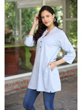Trendy Tunic Tops For Women (Sky)