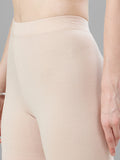 Ankle Length 4-Way Stretchable Lycra Cotton Gold Bio Wash Leggings (Nude)