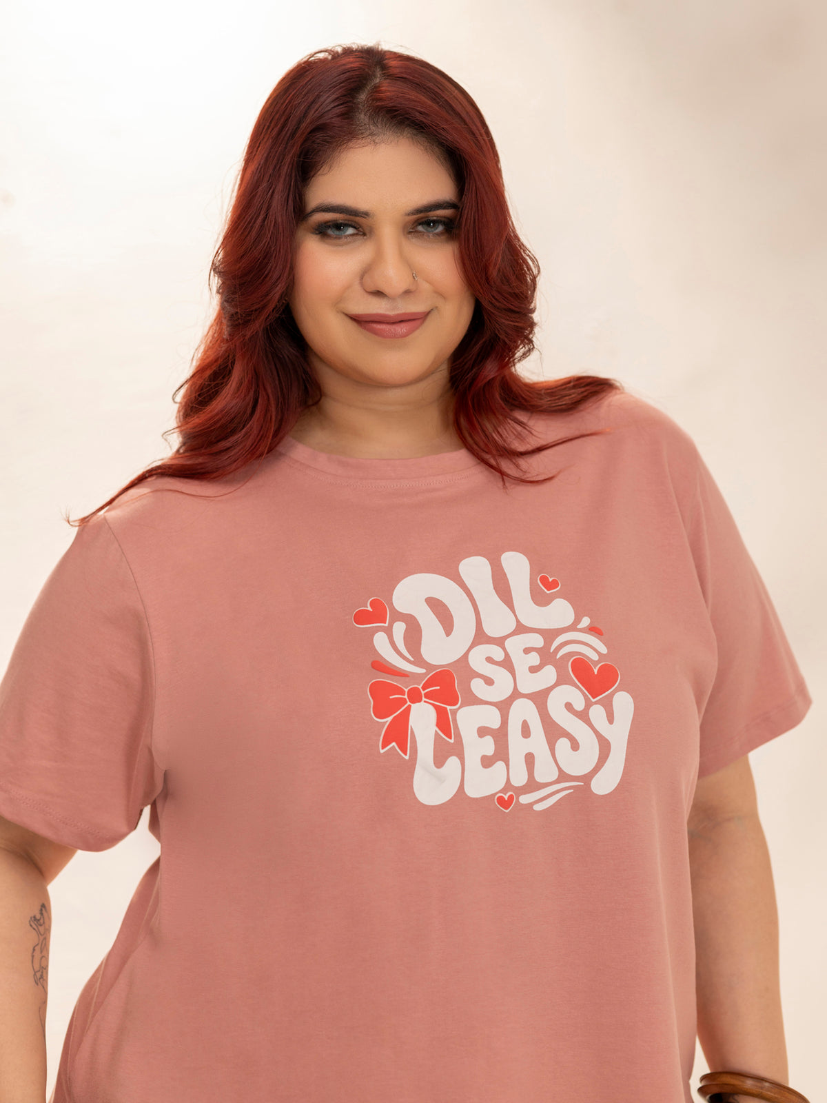 Ultra Comfy Plus Size Night Suit Set (Peach)