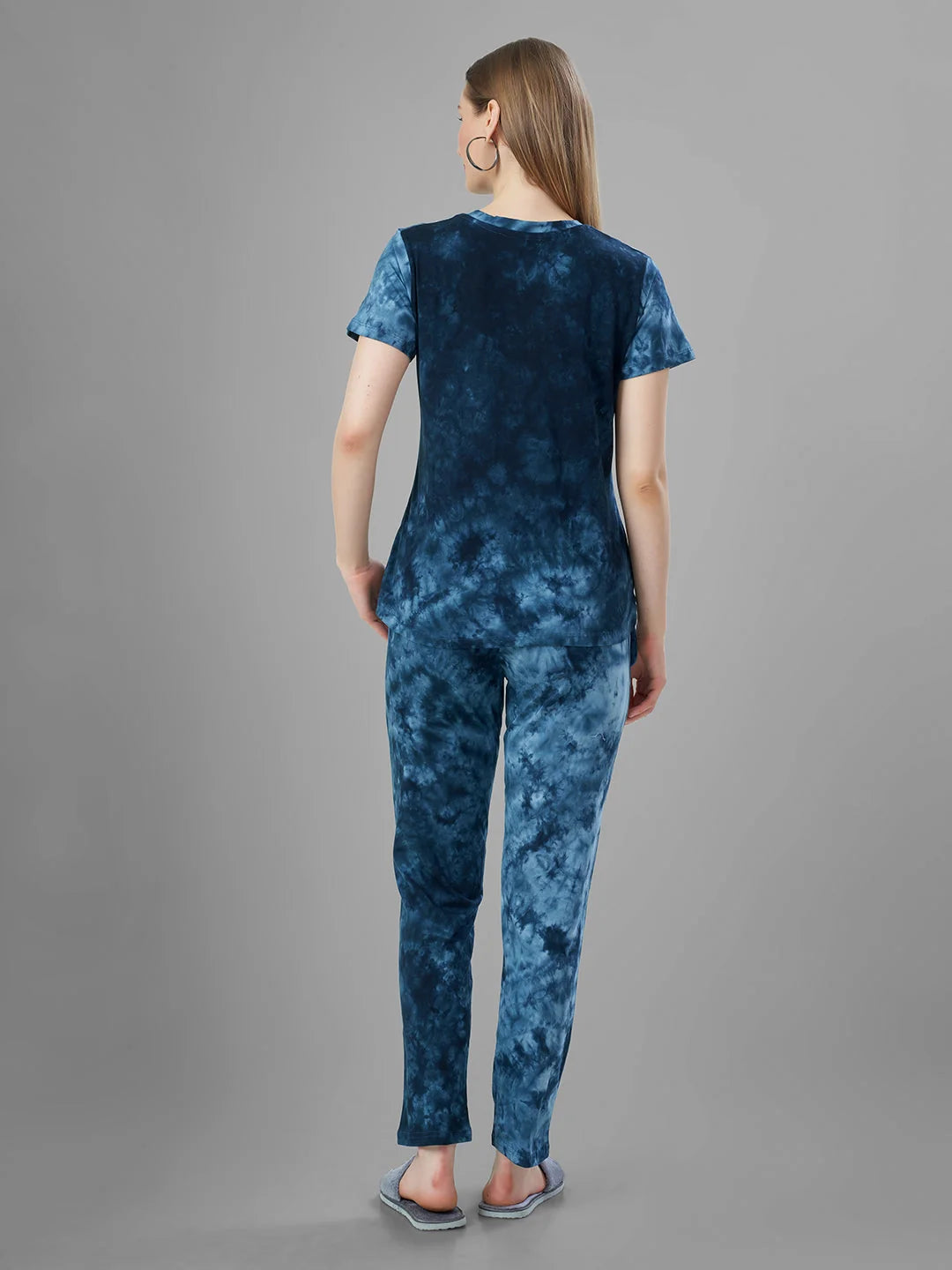 Airforce night pajama suits for women back view 