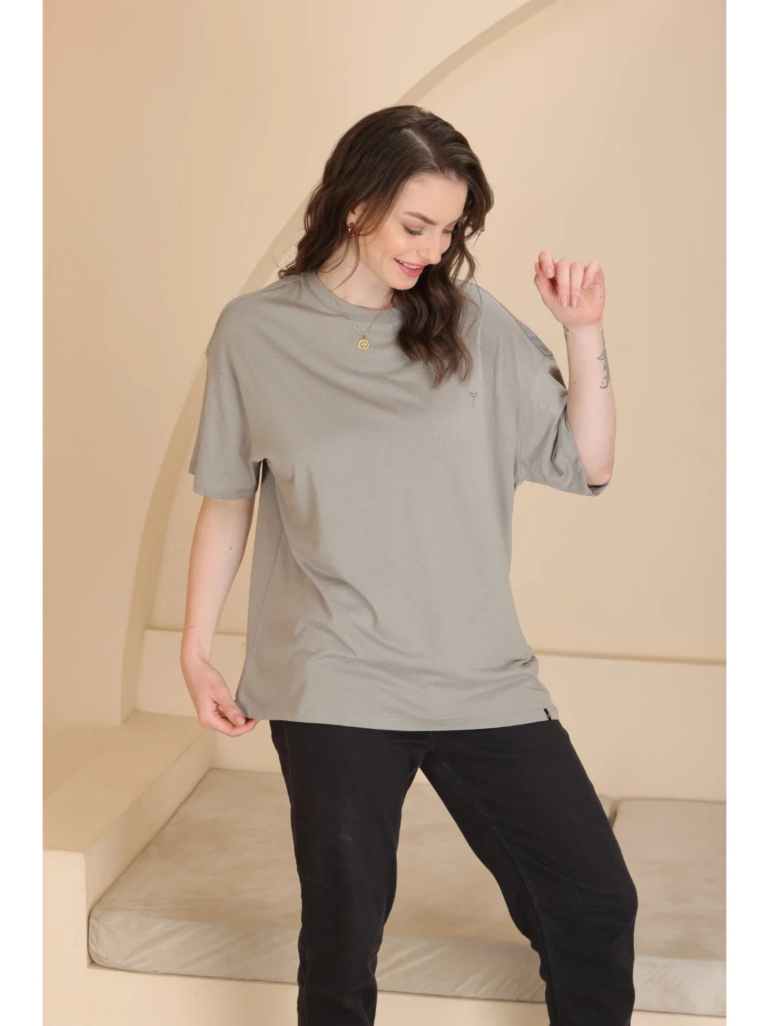 Ash Everyday wear oversized t shirt for women 