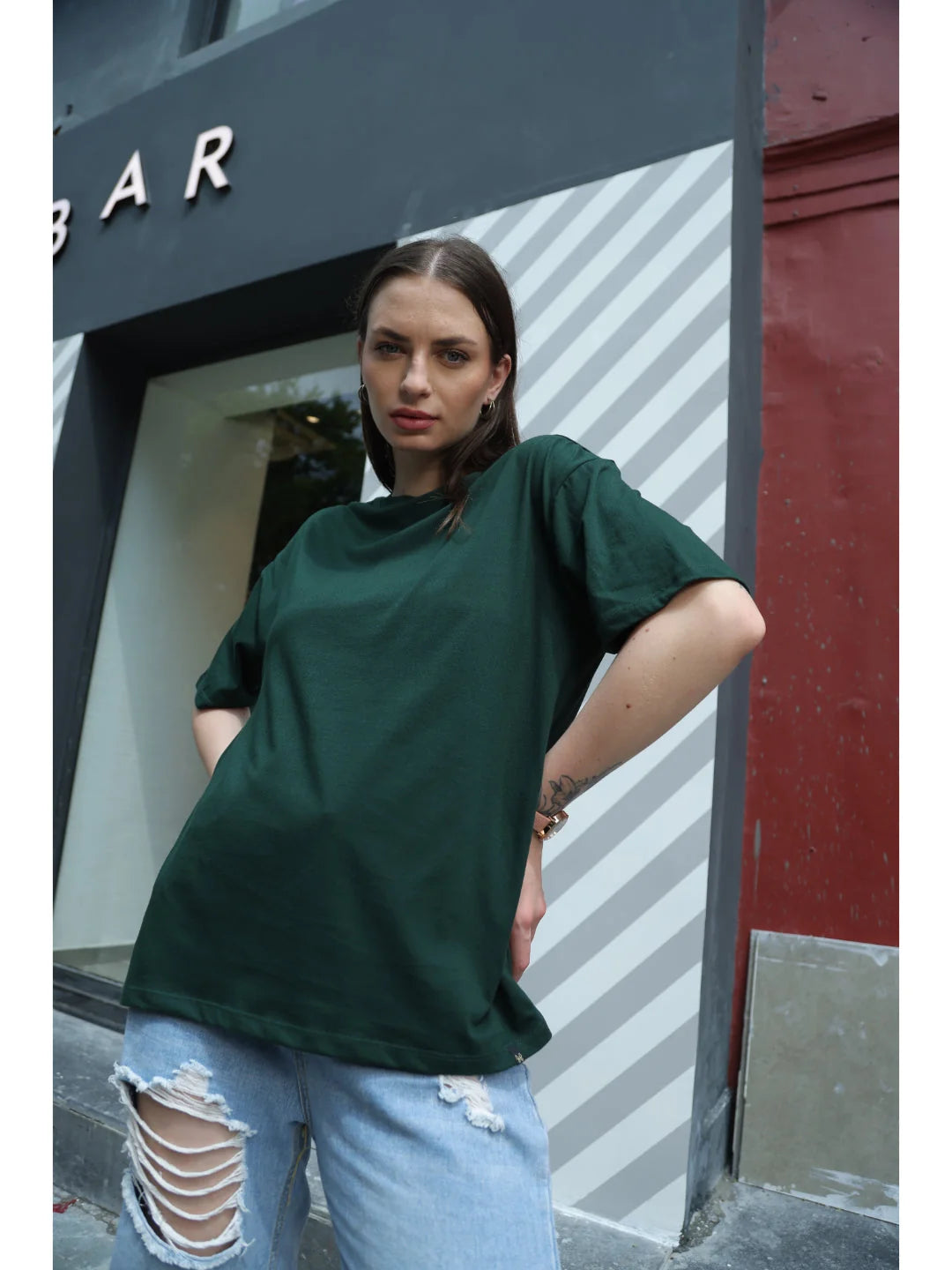 B.green  Oversized t shirt for women online India