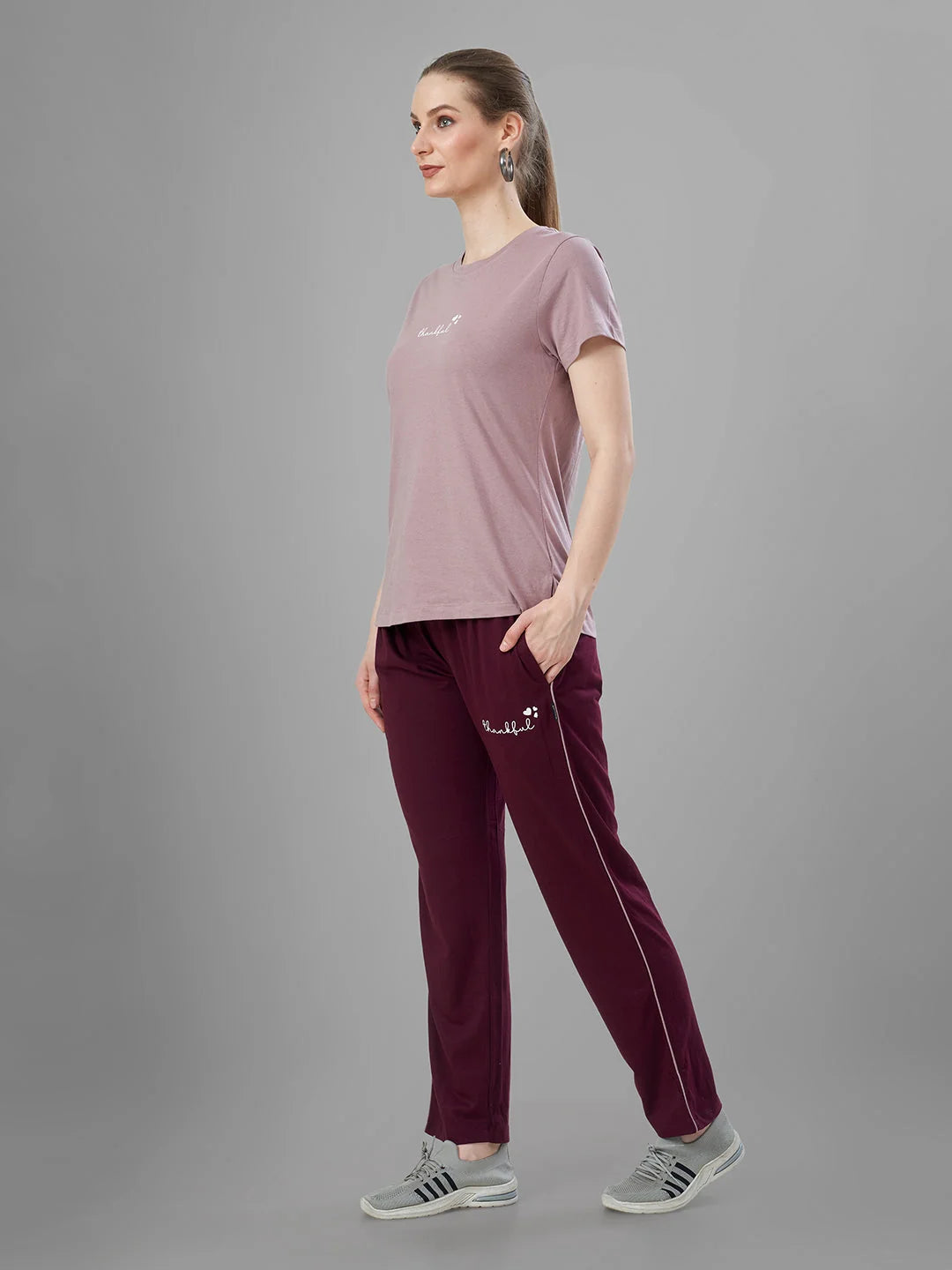 Bronze Latest Cotton Night Suits left side pose